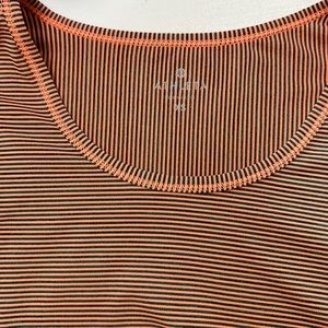 Athleta XS orange/blue striped top! New!